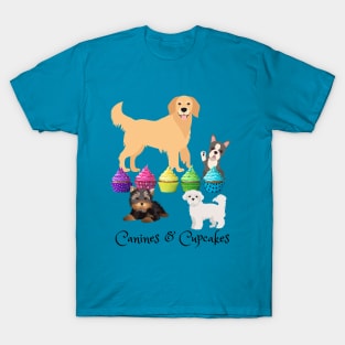 Canines & Cupcakes Dogs & Dessert T-Shirt